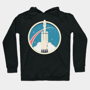 Vintage Falcon Heavy Mission Patch Hoodie